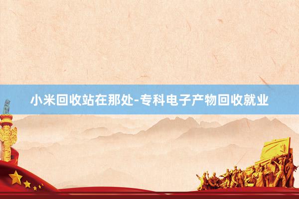 小米回收站在那处-专科电子产物回收就业